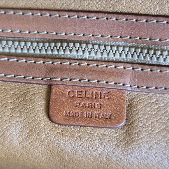 Celine Vintage Macadam Messenger Bag Brown - Picture 15 of 16